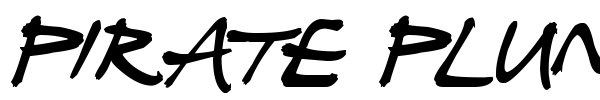 Pirate Plunder font preview